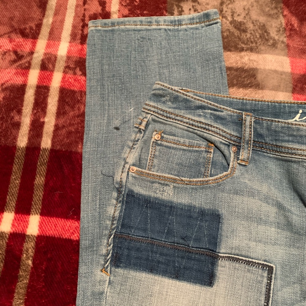 Inc Sequin Patchwork Boyfriend Jeans - image 5